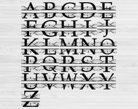 split letters svg