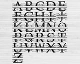 split letters svg