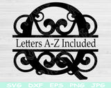 split monogram svg