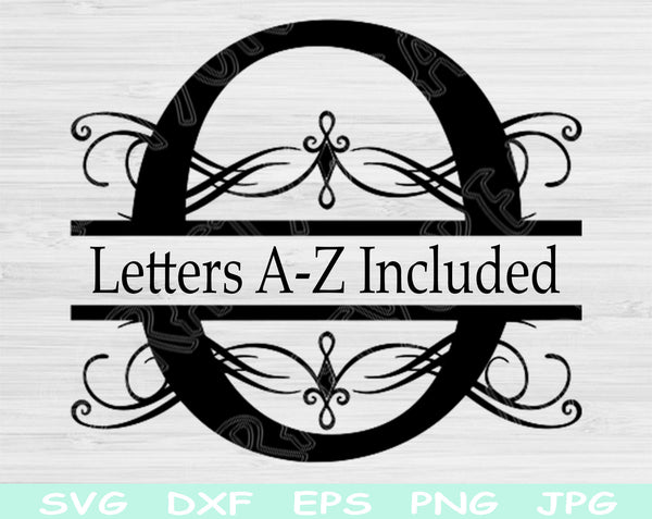 split monogram svg
