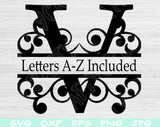 split monogram svg