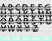 split letter svg