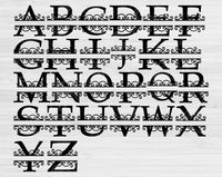 split letter svg