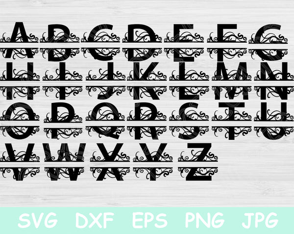 split letter svg