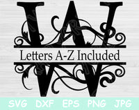 split monogram svg