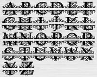 split monogram svg