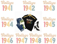 vintage 1940 svg