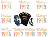 vintage 1990 svg